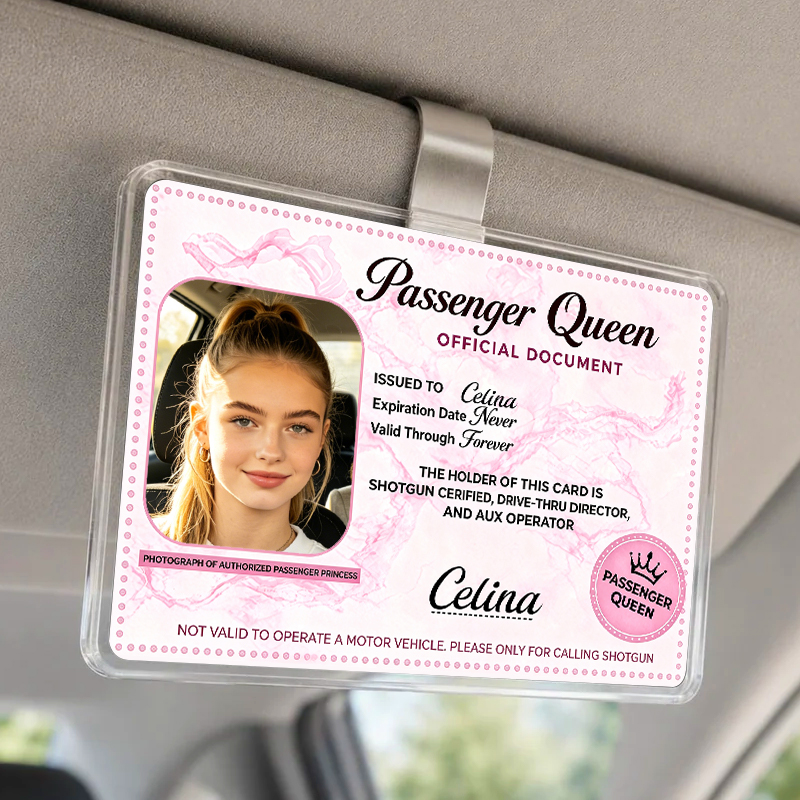 Personalized Passenger Queen Card– Forever Valid VIP Card