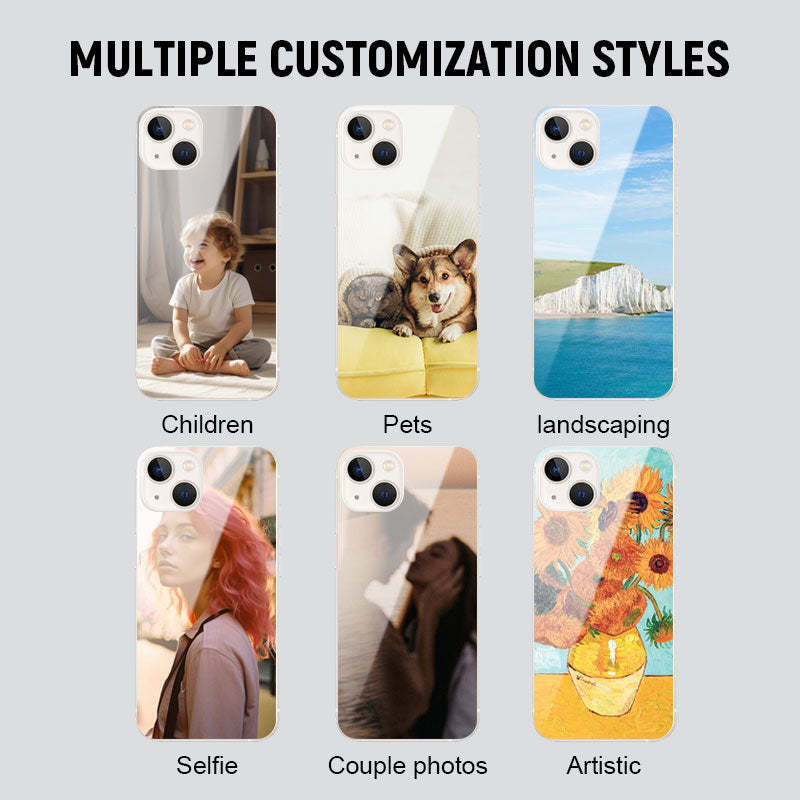 Custom Metal Painted Glass Phone Case