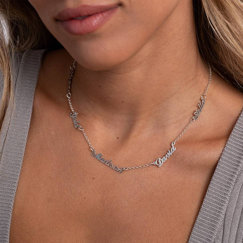 Stainless Steel Multi-Name Necklace