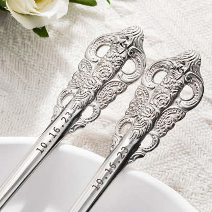 Personalized Wedding Forks - Wedding Anniversary Gift, Engagement Gift