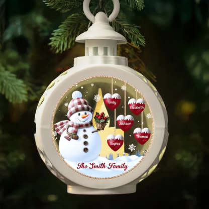 Family Personalized Custom Candlelight Lantern Ornament