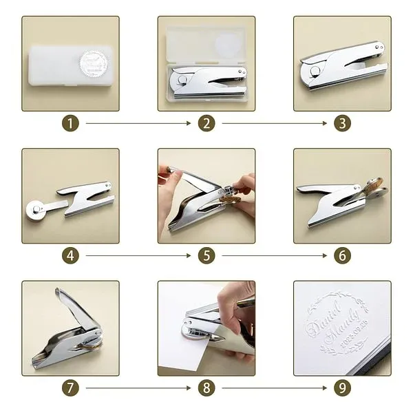 Personalized Book Embosser Clip