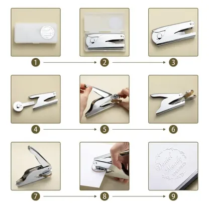 Personalized Book Embosser Clip