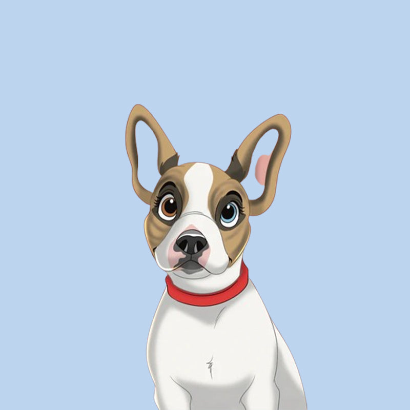 Custom Hand-Drawn Cartoon Pet Portrait