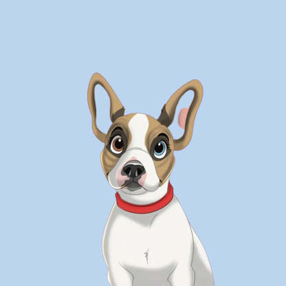 Custom Hand-Drawn Cartoon Pet Portrait