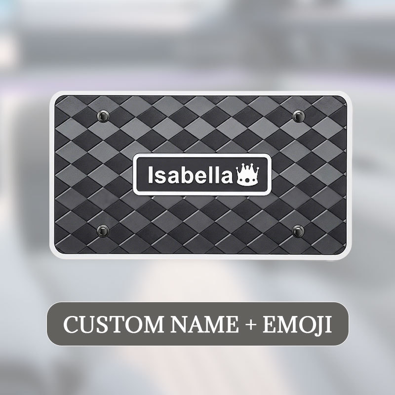 Personalized Passenger Princess LED Car Floor Mat – Custom Name Glow Plate Gift for Girlfriend & Wife
