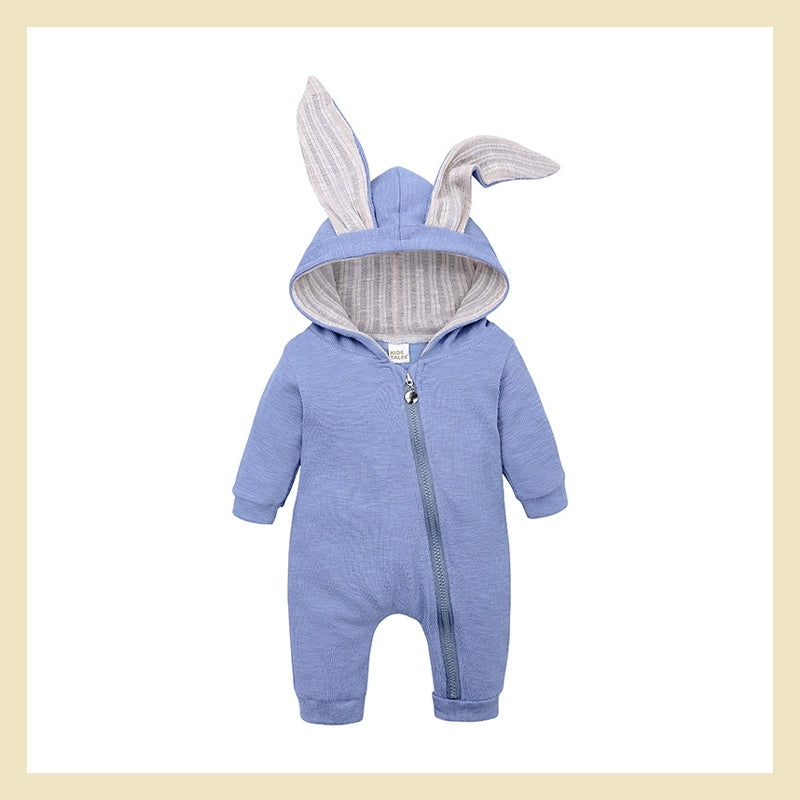 Personalized Multicolor Embroidered Name Bunny Ears Bodysuit