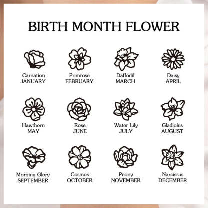 Personalized Minimalist Adjustable 1-8 Birth Flower Leather Bracelet