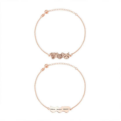 Custom Engraved Pet Portrait Bracelet with Name