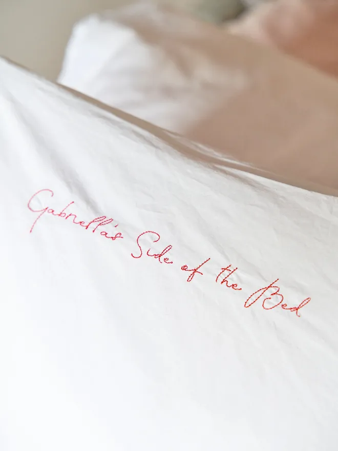 Personalized Love Note Pillowcase – Your Love Message, Beside Them Every Night