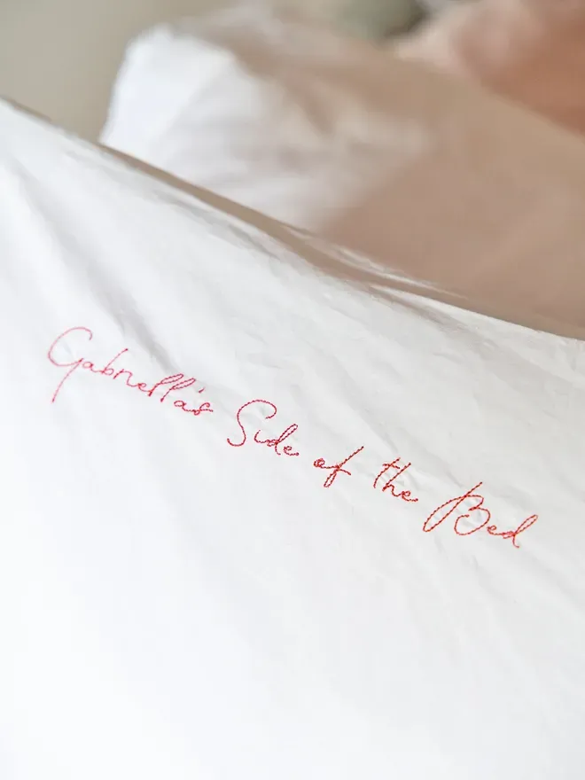 Personalized Love Note Pillowcase – Your Love Message, Beside Them Every Night