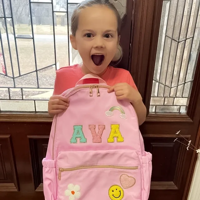 Gift for Kids Personalized Kids Back to School Backpack with Patches