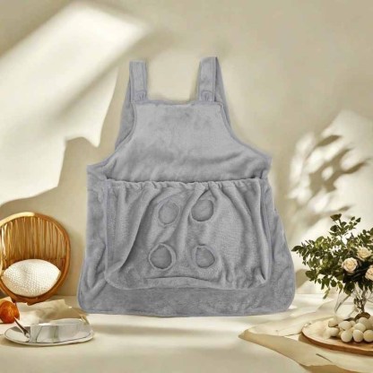 Personalized velvet embroidered name cat hugging apron adjustable apron 