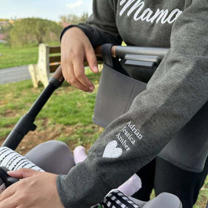 Personalized Mama Embroidered Sweatshirt