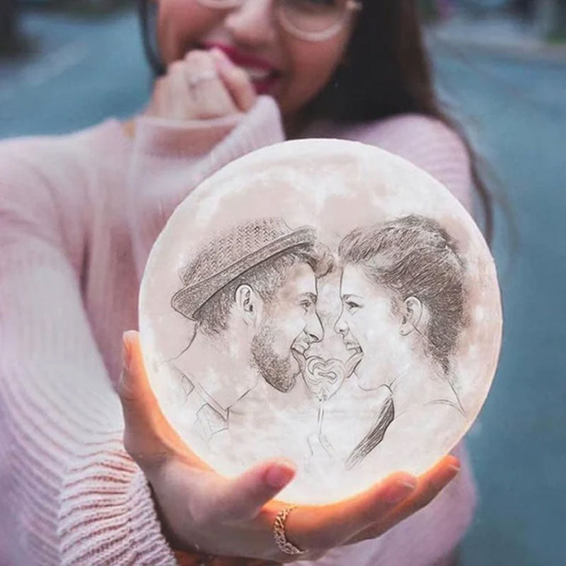 Personalized Photo Moon Lamp