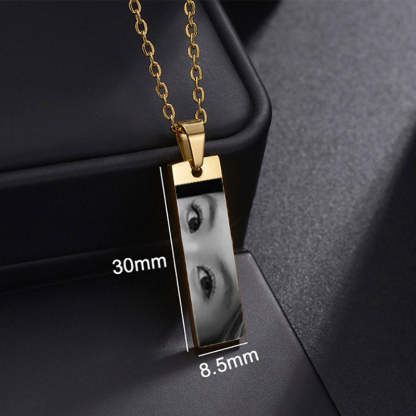 Personalised Eyes Photo Necklace