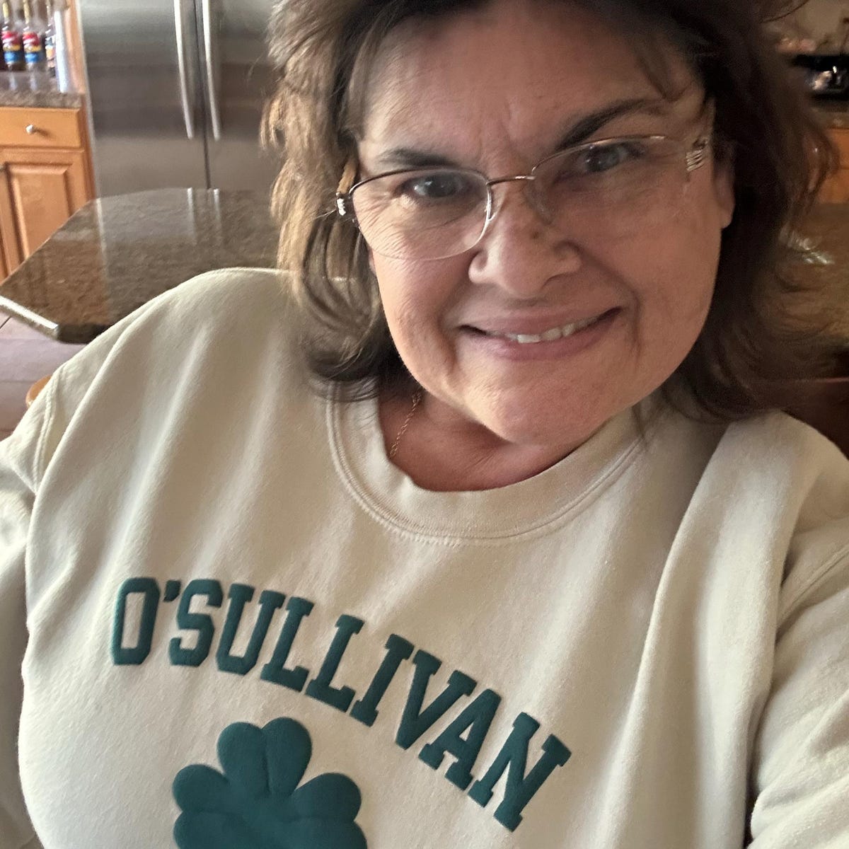 Personalized Name St Patrick's Day Four Leaf Clover Sweatshirt