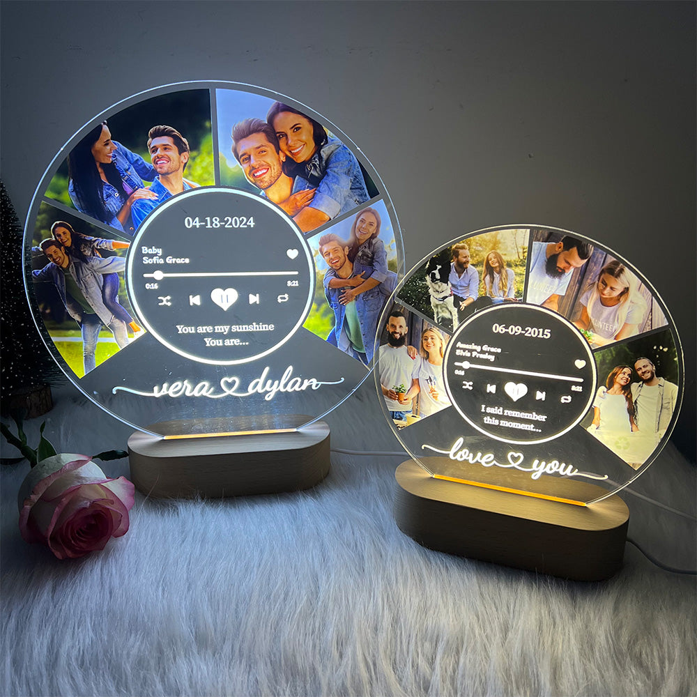 50%OFF⭐️Personalized Music Photo Night Light