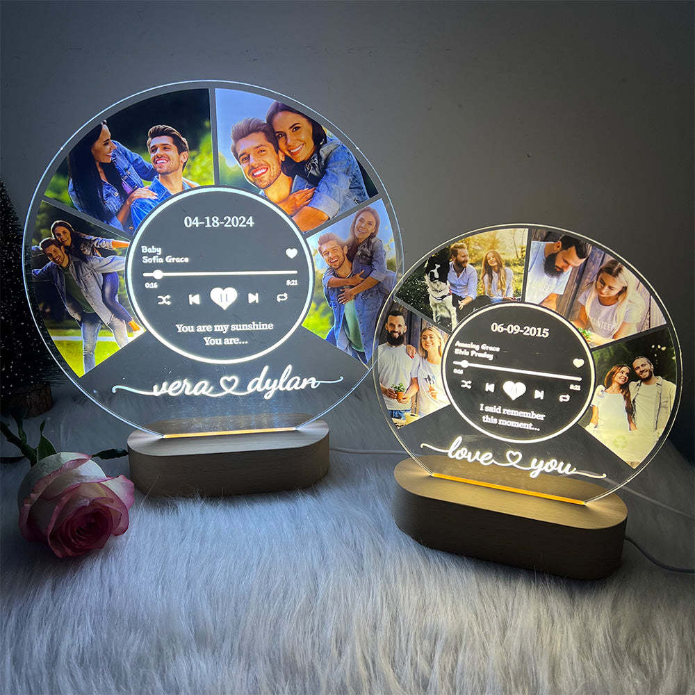 50%OFF⭐️Personalized Music Photo Night Light
