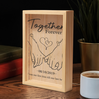 Personalized Couple Holding Hands Photo Frame