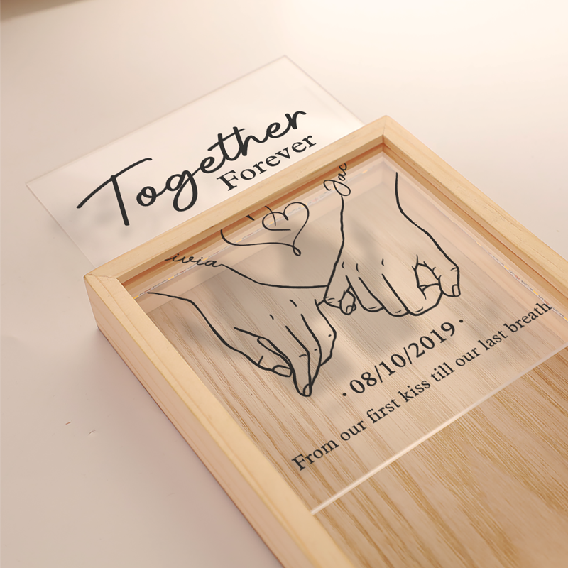Personalized Couple Holding Hands Photo Frame