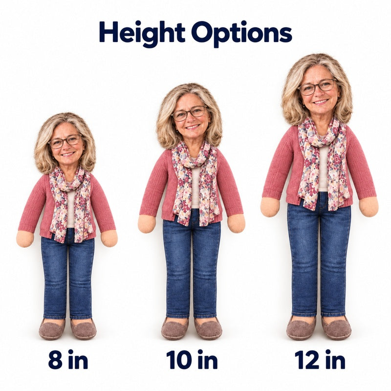 Height options 8 10 and 12 inches