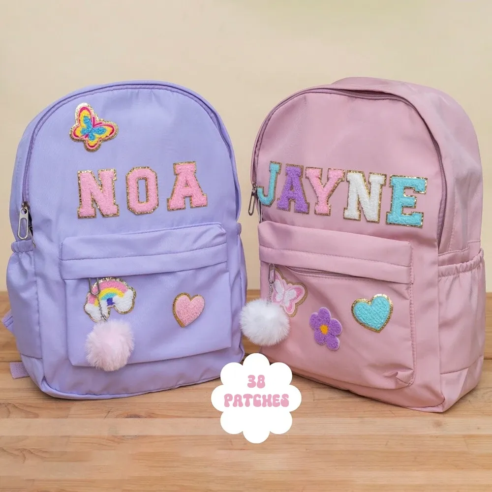 Gift for Kids Personalized Kids Back to School Backpack with Patches