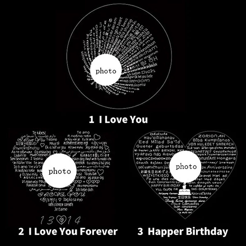 Personalized Horseshoe Photo Projection Necklace