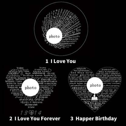 Personalized Horseshoe Photo Projection Necklace