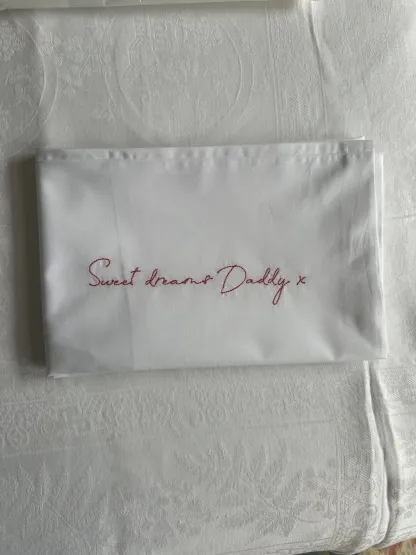 Personalized Love Note Pillowcase – Your Love Message, Beside Them Every Night
