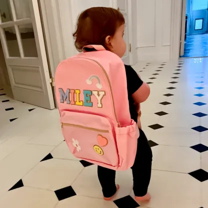 Gift for Kids Personalized Kids Back to School Backpack with Patches
