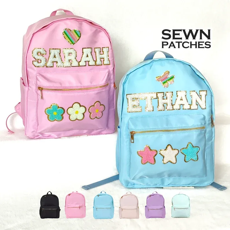 Gift for Kids Personalized Kids Back to School Backpack with Patches
