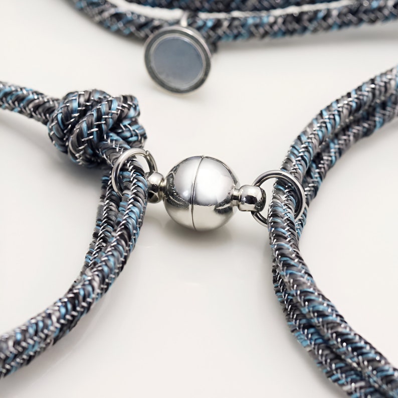 Personalized Date Name Magnetic Rope Bracelets