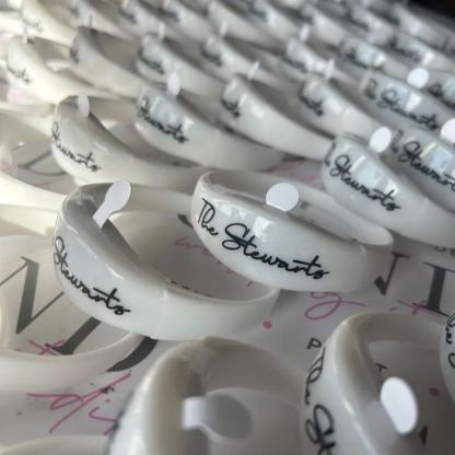 Custom Light-Up Wedding Wristbands – Personalized Glow Bracelets for Bride, Groom & Guests