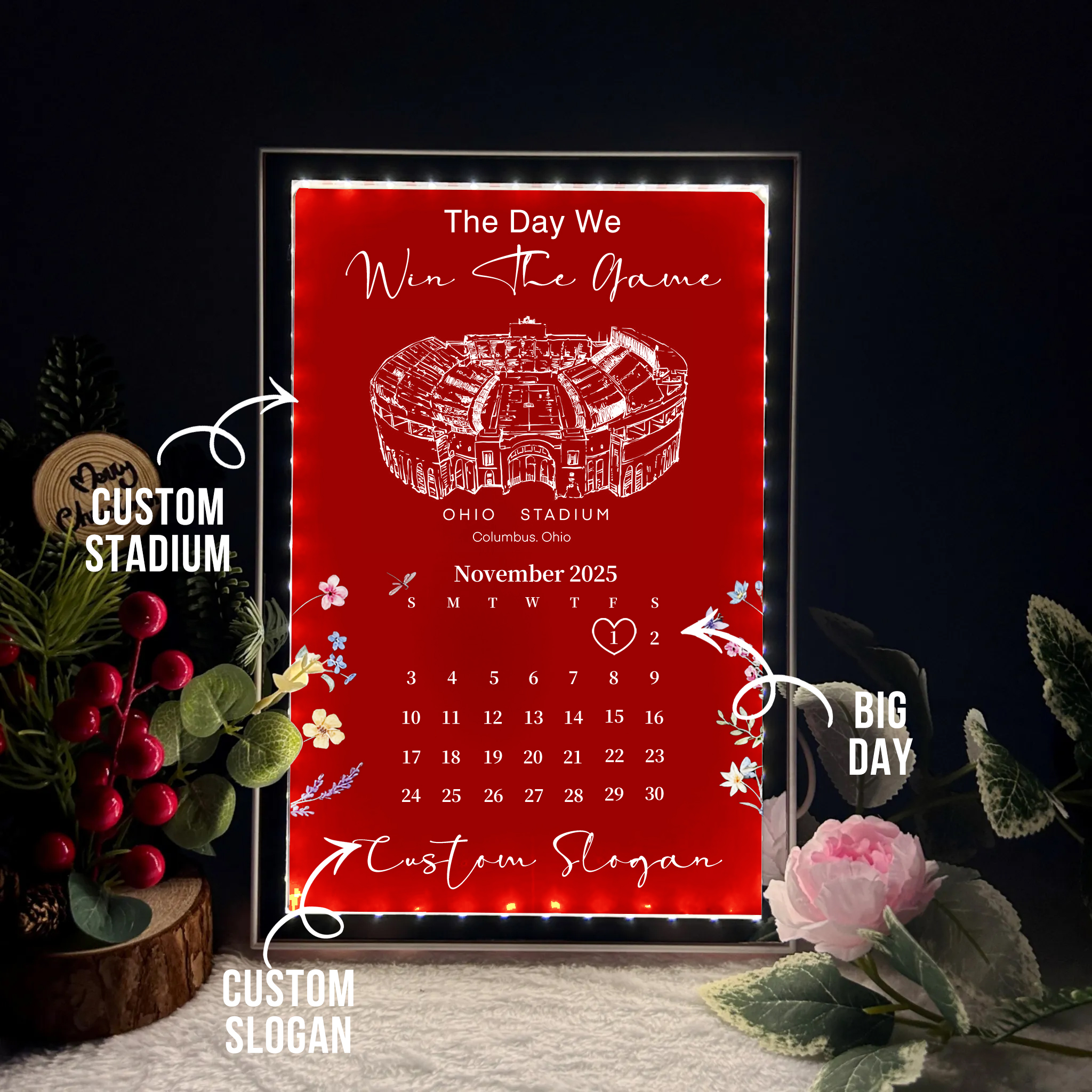 Custom Stadium - The Day We Win The Game Mirror Lightbox