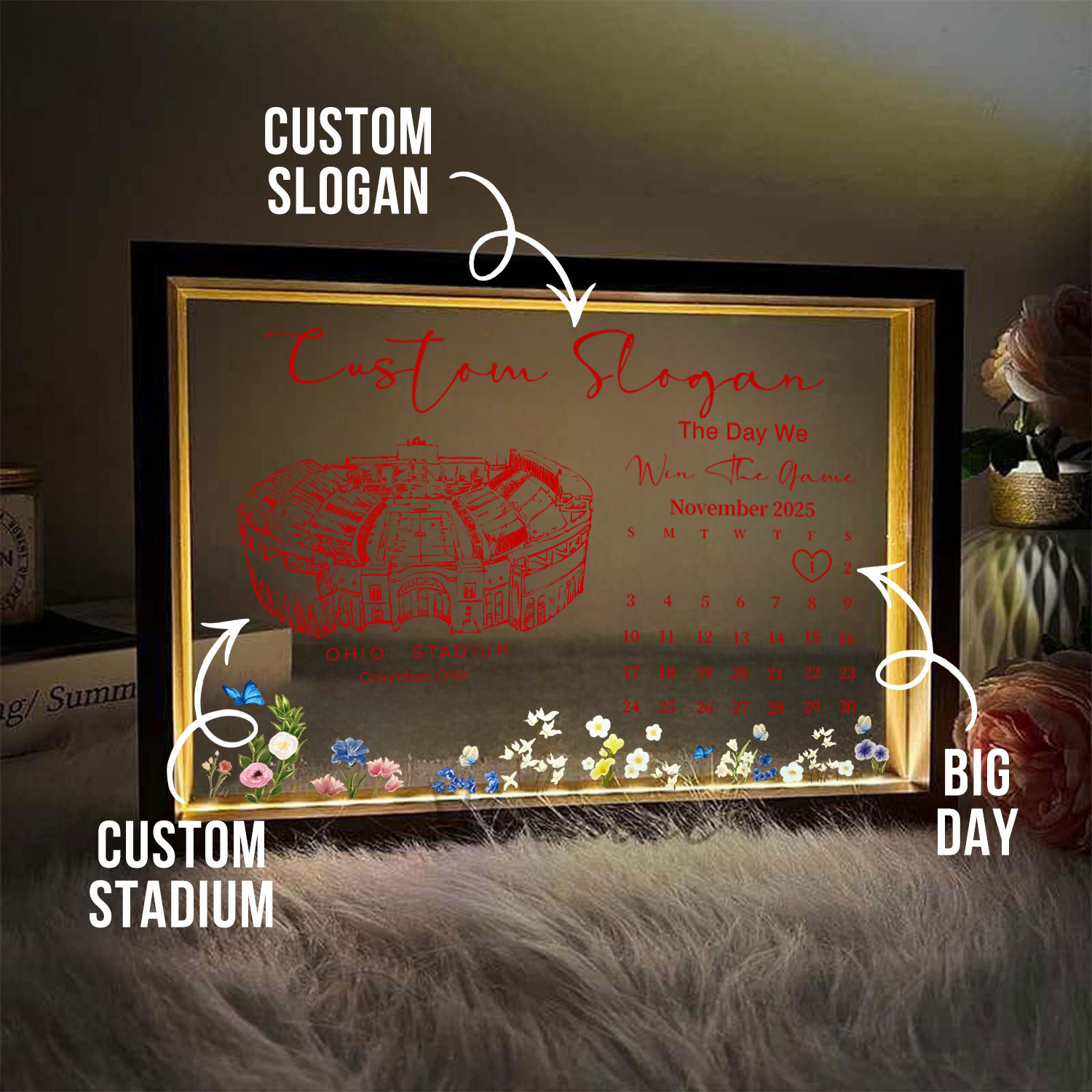 Custom Stadium - The Day We Win The Game Light Frame