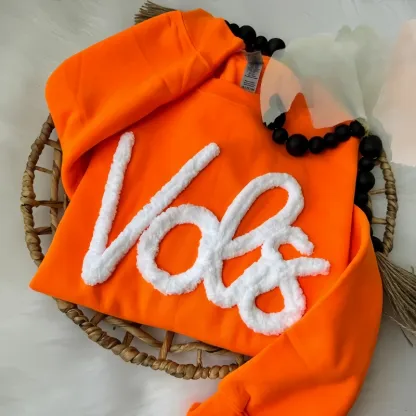 Oversized Team Chenille Embroidered Sweatshirt