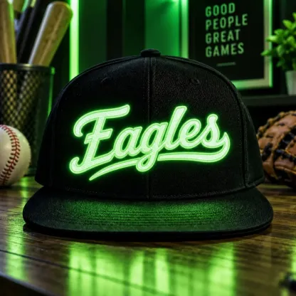 LED Football Fan Hat, Glow-In-The-Dark Game Day Cap for Football Season & Night Events