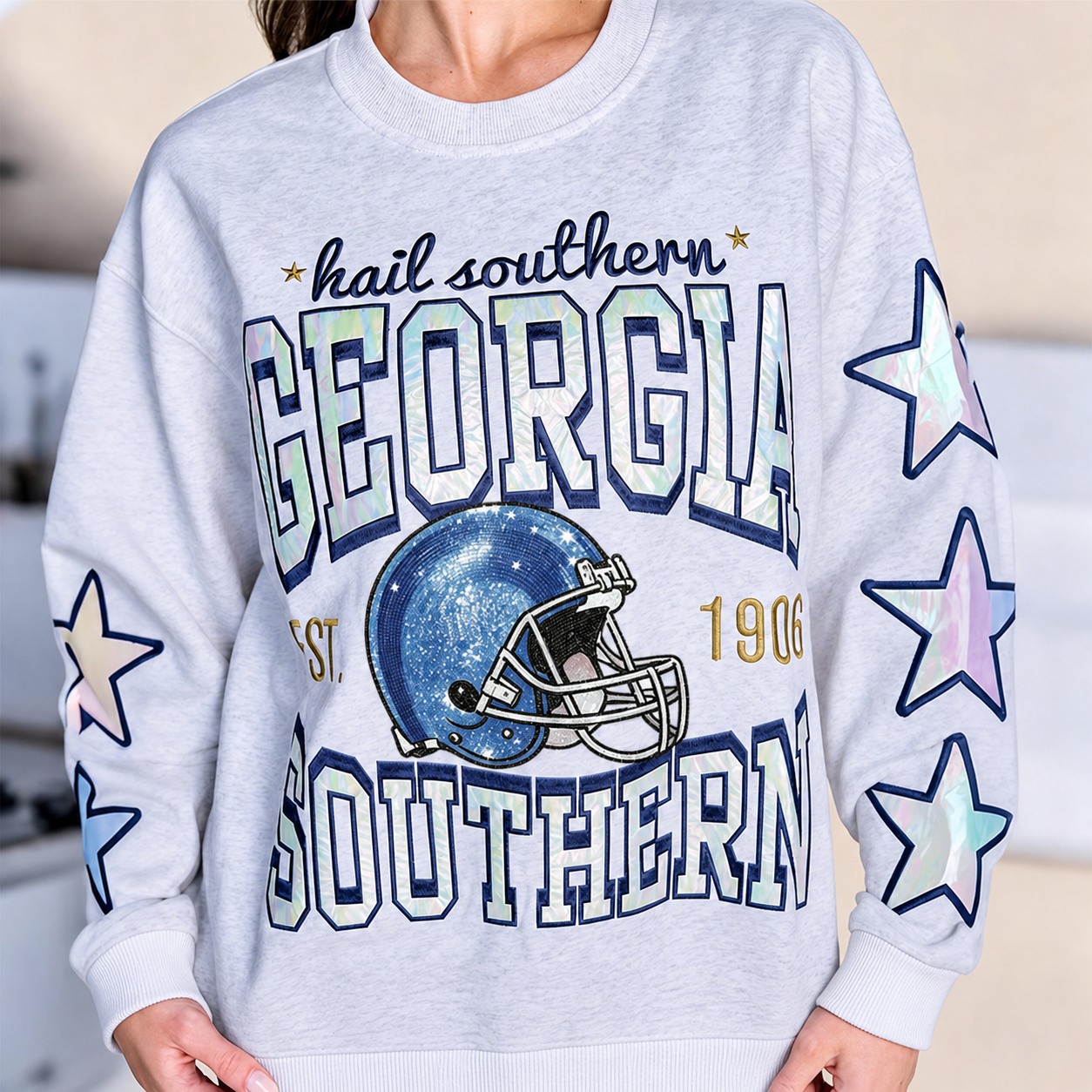 Georgia Southern - College Hometeam Heathered Crewneck
