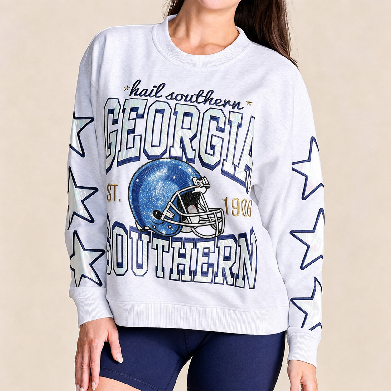 Georgia Southern - College Hometeam Heathered Crewneck
