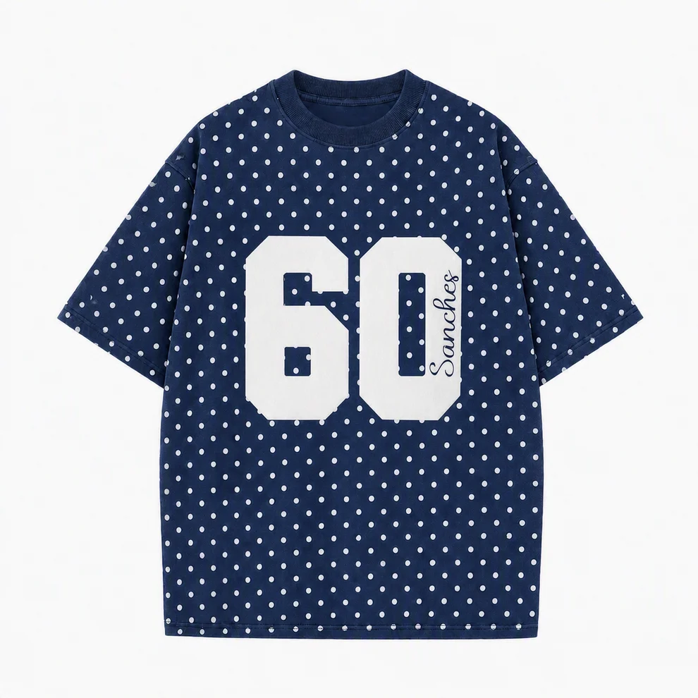 Personalized Player Number Player Name 3D Puff Print Game Day Polka Dot T-shirt, Game Day Wear
