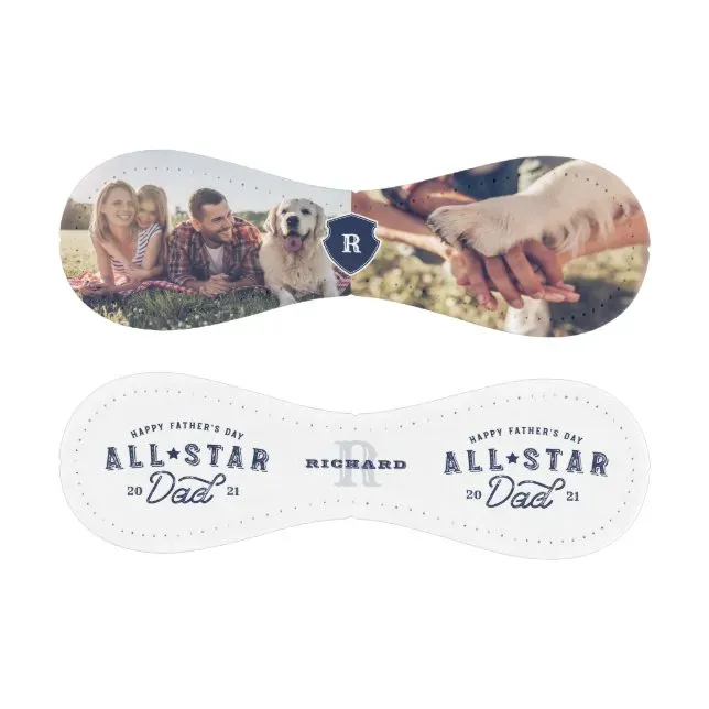 All Star Dad | Happy Father's Day Photo & Monogram Baseball