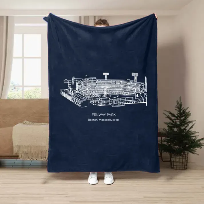 Fenway Park-Boston Red Sox Baseball Stadium Blanket