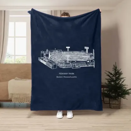 Fenway Park Baseball Stadium Blanket