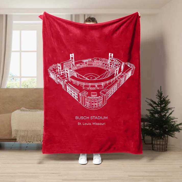 Busch Stadium Baseball Stadium Blanket
