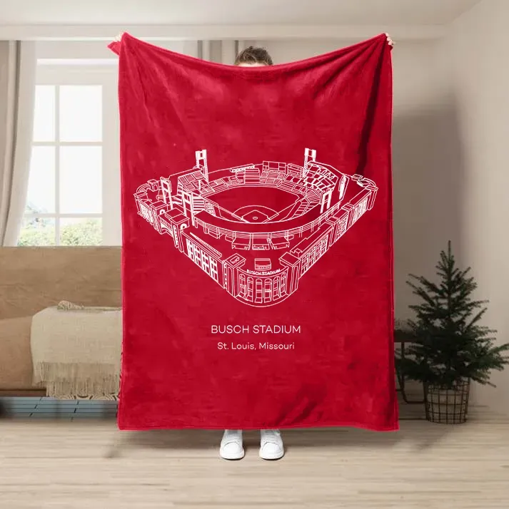 Busch Stadium Baseball Stadium Blanket