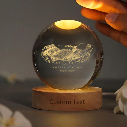Autzen Stadium 3D Spherical Crystal Ball Lamp