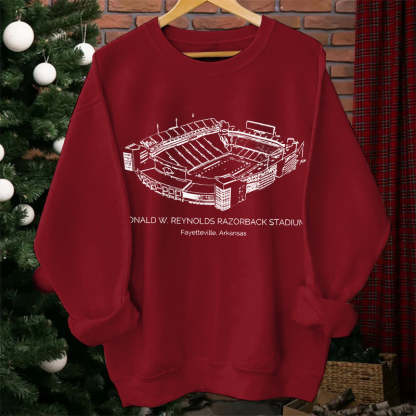 Arkansas Razorbacks Stadium Unisex Crewneck Sweatshirt