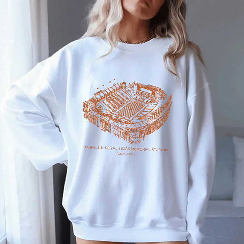 Texas Longhorns Stadium Unisex Crewneck Sweatshirt