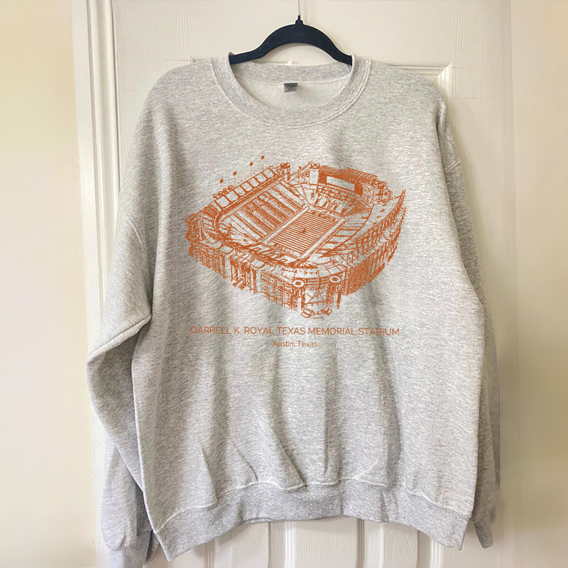 Texas Longhorns Stadium Unisex Crewneck Sweatshirt